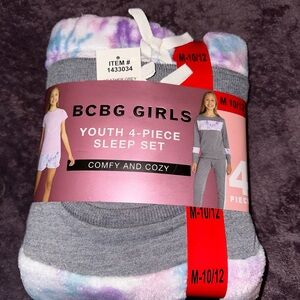 BCBG Girls Gray and Purple Sleepwear Set Doze 10/12